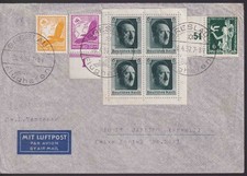 DEUTSCHES REICH, Bl. 9/Herzstück (648) u.a., Lp-Breslau/Flughafen - Rio, 30.4.37