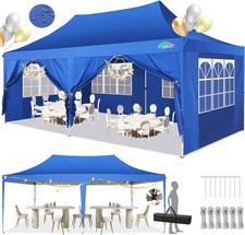 COBIZI Faltpavillon 3x6m/3x4,5m Wasserdicht UV 50+ Partyzelt mit Seitenteilen