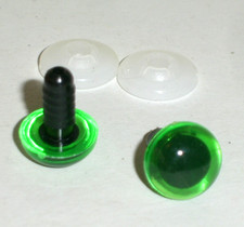 Katzenaugen Kunststoffaugen grün 12 mm Sicherheitsaugen Augen 16