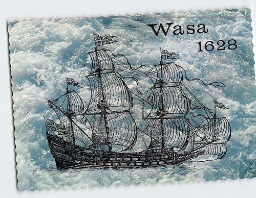 Postcard the warship wasa 1628 - postcard,
