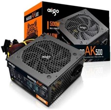 Aigo AK500 500W PC-Netzteil – 80 PLUS RGB-Lüfter ATX für Intel & AMD