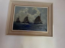 ölgemälde Segelschiff