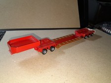 Herpa "Goldhofer "Tieflader 2/3 mit Baggerbett,rot -rot 1:87..