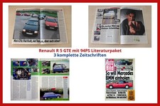 Renault R 5 GTE mit 94PS Literaturpaket - 3 komplette Zeitschriften