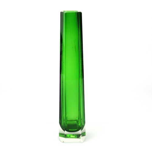 Glas vase blockvase wohl - wohl, veb