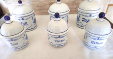 6 Alte Porzellan- Dosen für