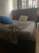 bett 140x200 + Lattenrost &‘ Dünner Matratze (dicke Matratze wird Empfohlen)