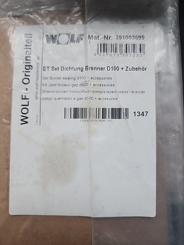 Wolf brennerdichtung 391003699 - wolf,