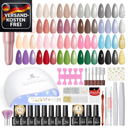 Gel nagelset mit lampe - nagelset,