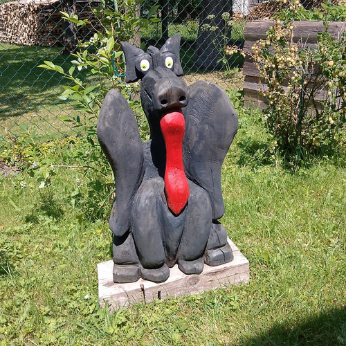 Holz gartenfigur skulptur - gartenfigur,