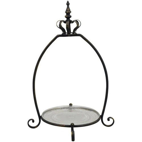Etagere mit glasteller frz - etagere,
