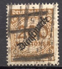 Deutsches Reich D 83 HT Dienstmarke mit Sprung im Korbdeckel gestempelt, geprüft