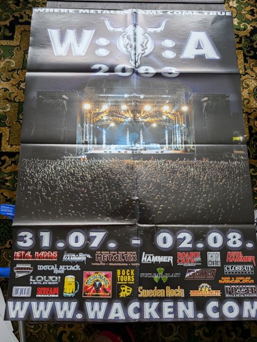Konzertposter wacken woa open - konzertposter,