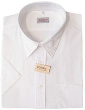 PILOTENHEMD Herrenhemd weiß 1/2 Arm Brusttasche mit CD-Stickerei CONDOR