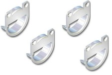 4x Schrank-Aufhänger Stahl