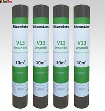 Dachpappe V 13 besandet mit Glasvlieseinlage 40 m²  Bitumen Dachbahn 4 Rollen