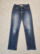 Street One Jeans Damen W27 Vivica Long Straight Washed Out Denim