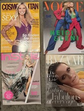 Große Zeitschriftensammlung Heidi Klum Sammlung Vogue Gala Intouch