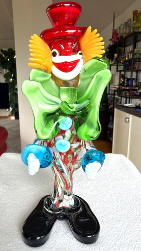 Große glas statue clown - glas,