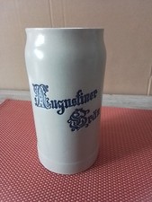Seltener Augustiner Bräu München Bierkrug Wiesenkrug 1 Liter