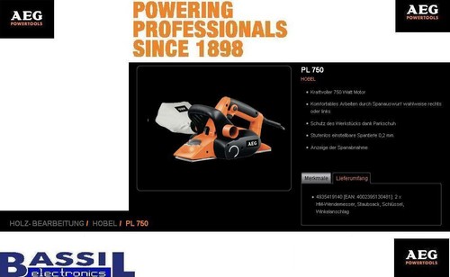 Aeg hobel 750 - aeg, pl