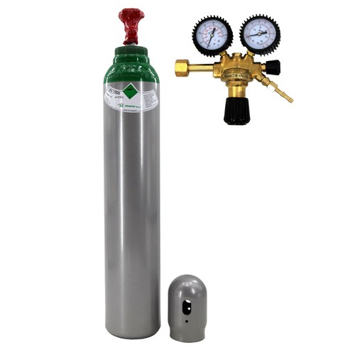 Gasflasche mit reduzierer - mit,
