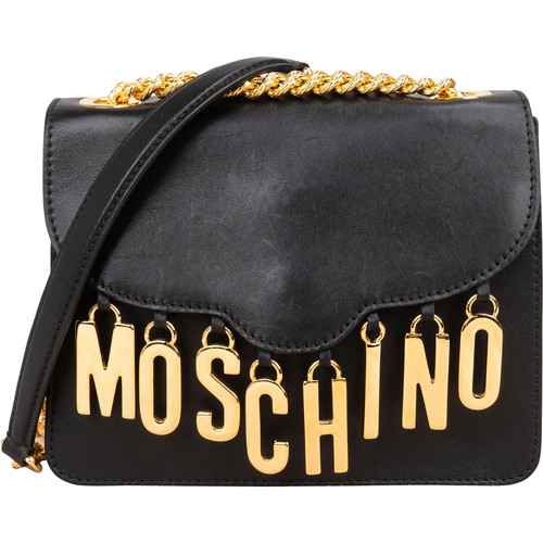 Moschino leather lettering - leather,