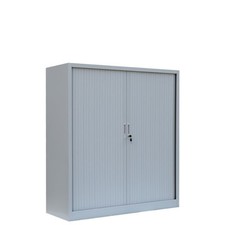 Rollladenschrank, Aktenschrank, 3 Fächer, 135x120x46cm (HxBxT), Farben wählbar
