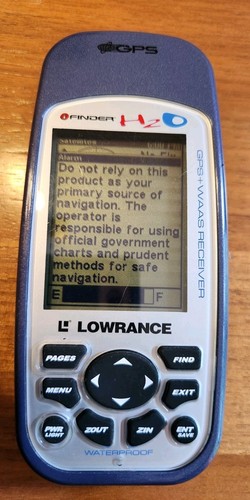 Lowrance finder h2o - h2o, gps+waas