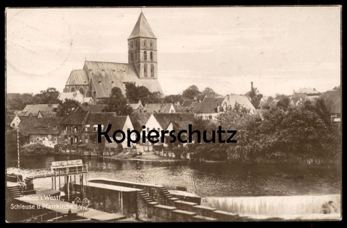 Alte postkarte rheine - alte, in