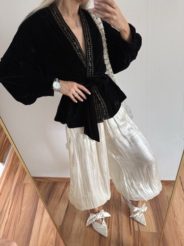 Zara samt kimono - samt, kimono-bluse