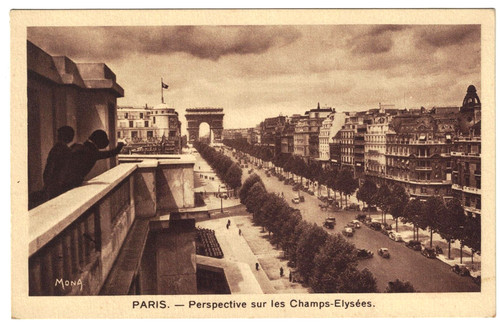 Paris perspektive auf die - auf,