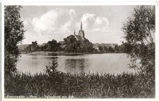 AK FREIENWALDE /Pommern Teilansicht mit See, Kirche 1933