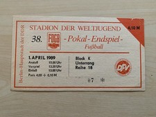 Ticket FDGB-Pokalfinale 1989 FC Karl-Marx-Stadt - BFC Dynamo DDR