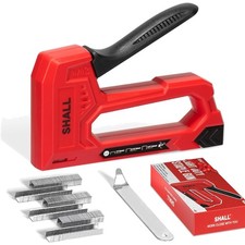 Rote Kompakt-Heftpistole mit