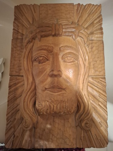 Vintage holzschnitzerei jesus - vintage,