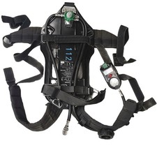 Feuerwehr MSA AUER Pressluftatmer BD 96, Atemschutzgerät Kontrolleinheit ICU, 