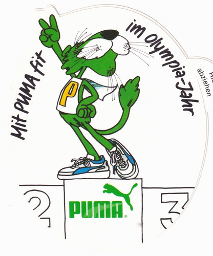 Alter aufkleber sticker - aufkleber/sticker, puma