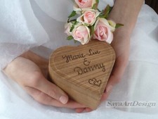 Ehering Box Graviert. Herz