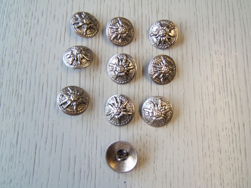 Trachtenknöpfe metall - 10,