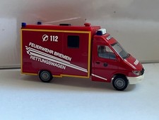 SoMo MB Sprinter  Feuerwehr Bremen RTW/ ITW Strobel Interschutz 1:87
