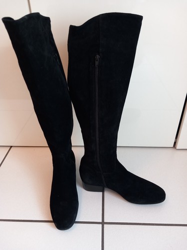 Damenstiefel mattschwarz - , 41
