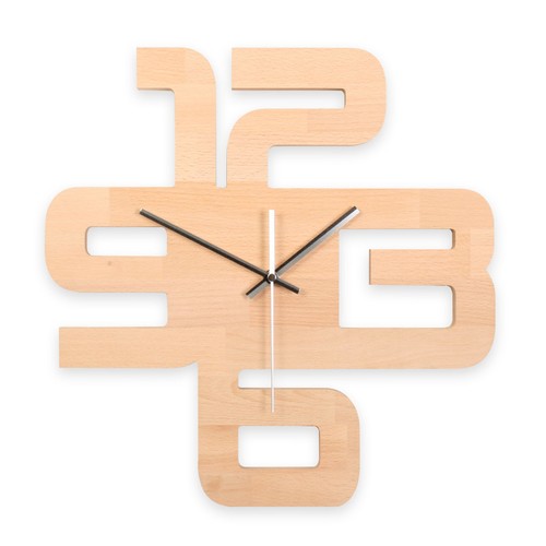 Time wanduhr buche lautlose - wanduhr,