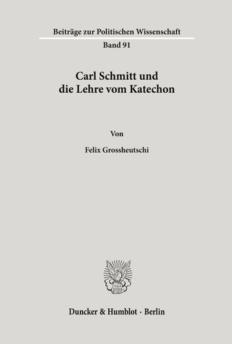 Carl schmitt und die lehre - und,