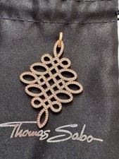 Thomas Sabo Love Knot Infinity Liebesknoten groß xxl Rose vergoldet  Zirkonia 
