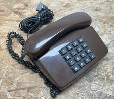 Telefon Tastentelefon analog Post Tel 01LX (03.90) braun Vintage