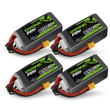 4X Ovonic 4S 850mAh Lipo Akku 14.8V 80C XT30 Für FPV Drohne Quad BabyHawk R Pro