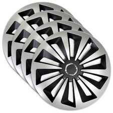 4x Radkappen Radblenden Radzierblenden Fox Silber Schwarz 13 Zoll für Volkswagen