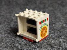 Lego BA183pb01 Auto Hinterteil mit Aufkleber PIZZERIA - Set 6350 10036