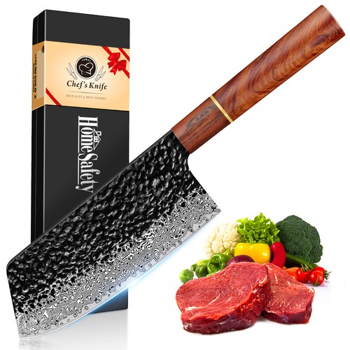 Damast nakiri messer - damast,